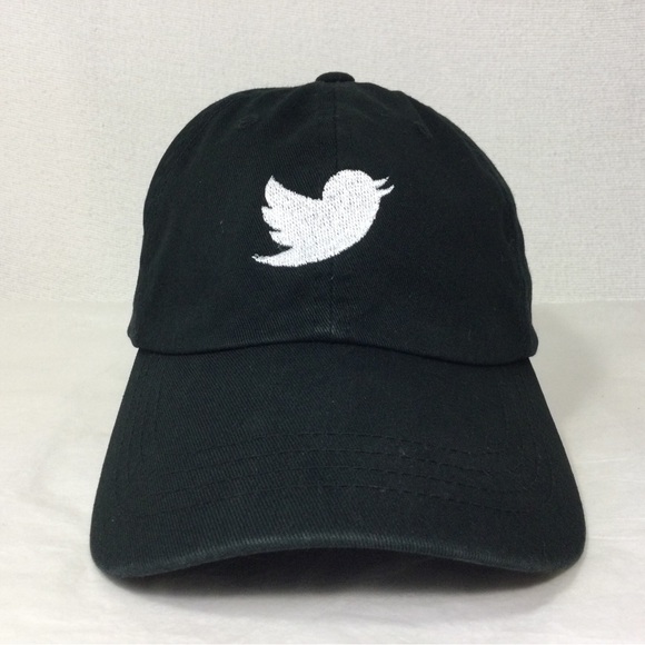 Twitter X Bird Strapback Hat Black Advertising Employee - Picture 13 of 13